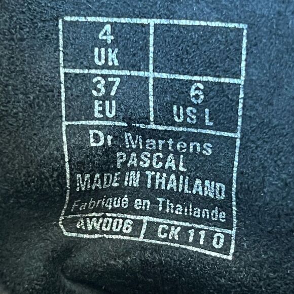 Women’s Dr. Martens Combat Boots Black Smooth Leather Size 6 - Picture 7 of 7